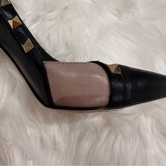 VALENTINO GARAVANI Nappa Rockstud Cross Strap d'Orsay Pumps - Picture 12 of 16